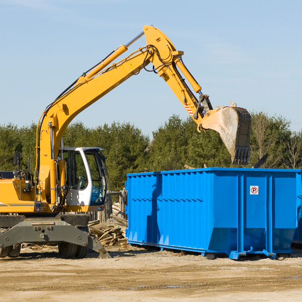 what size residential dumpster rentals are available in Henlawson WV